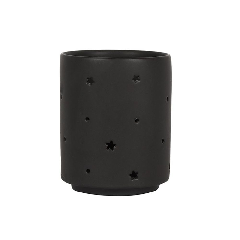 Small Black Triple Moon Cut Out Tealight Holder