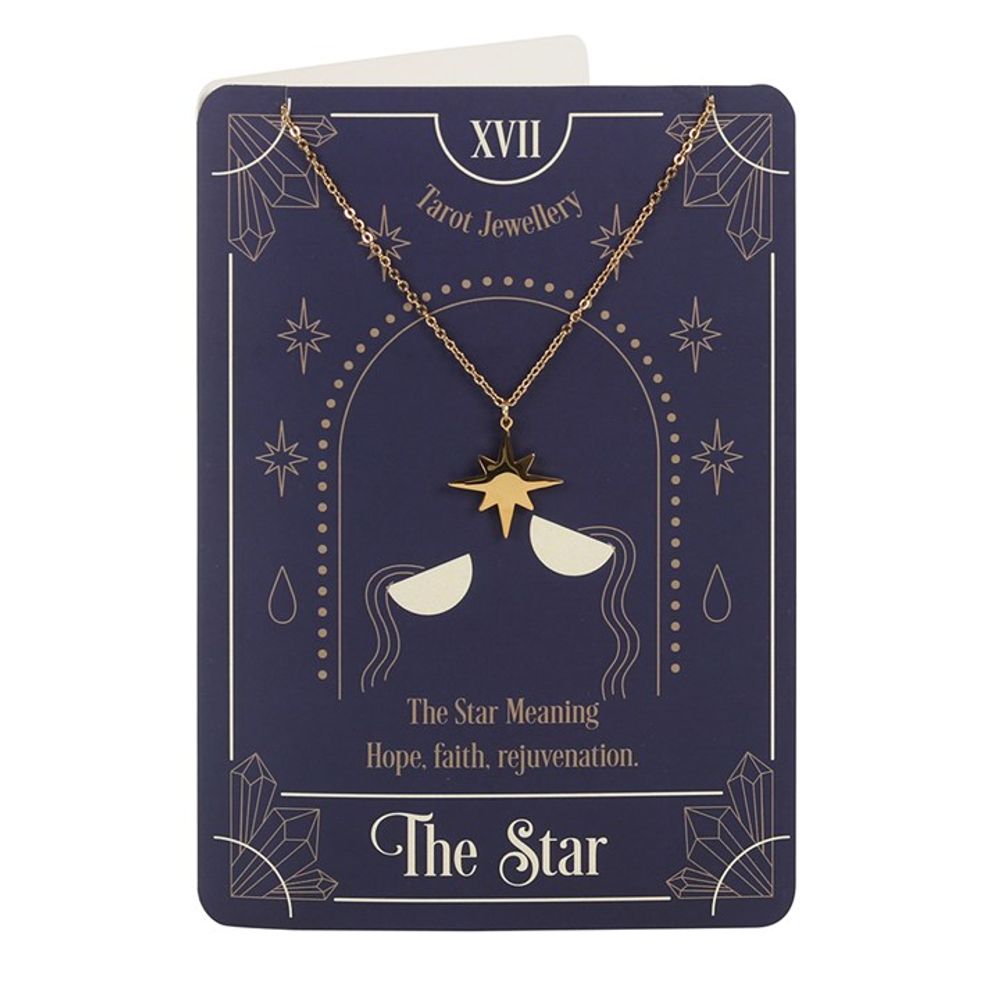 The Star Tarot Necklace on Greeting Card
