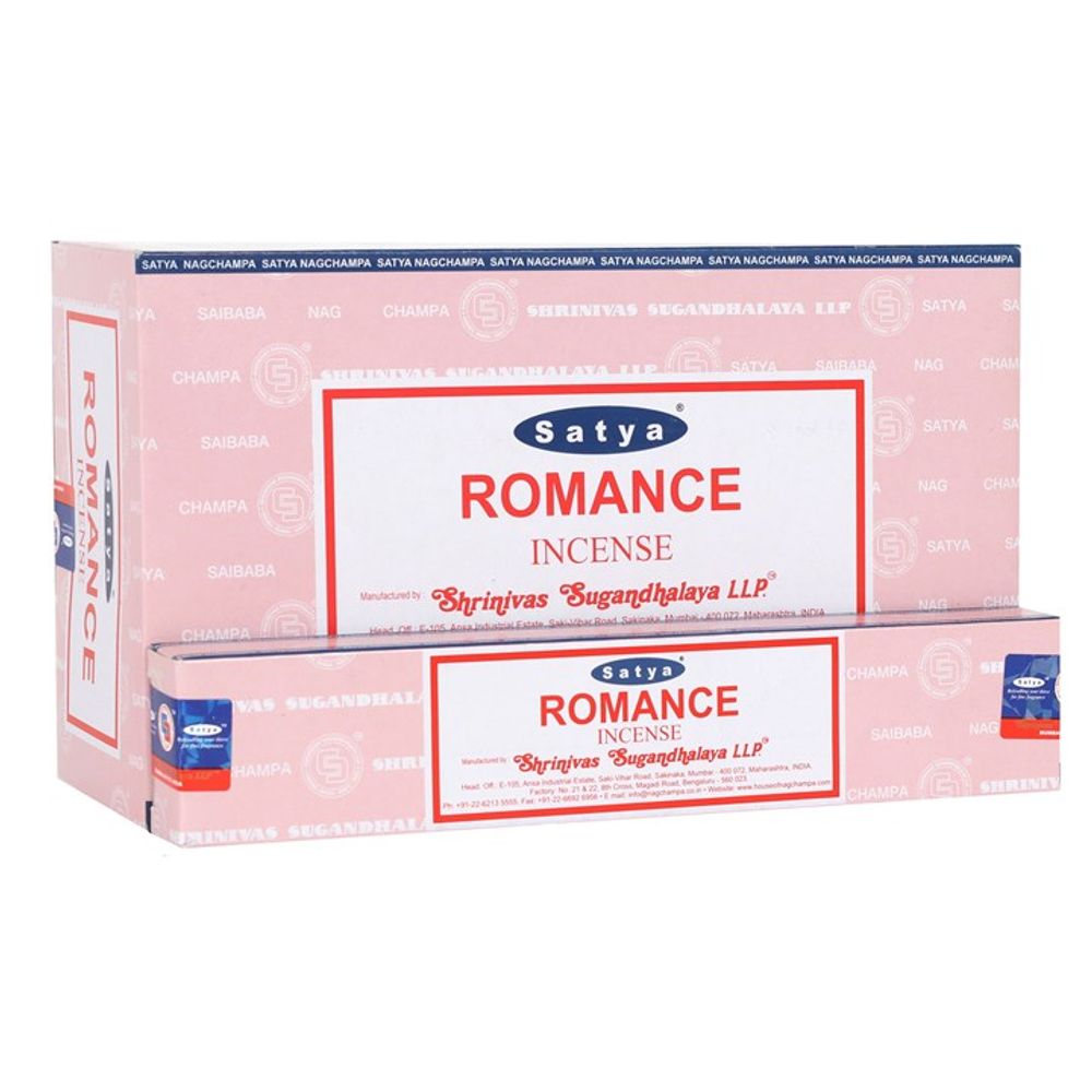 12 Packs of Romance Incense Sticks by Satya