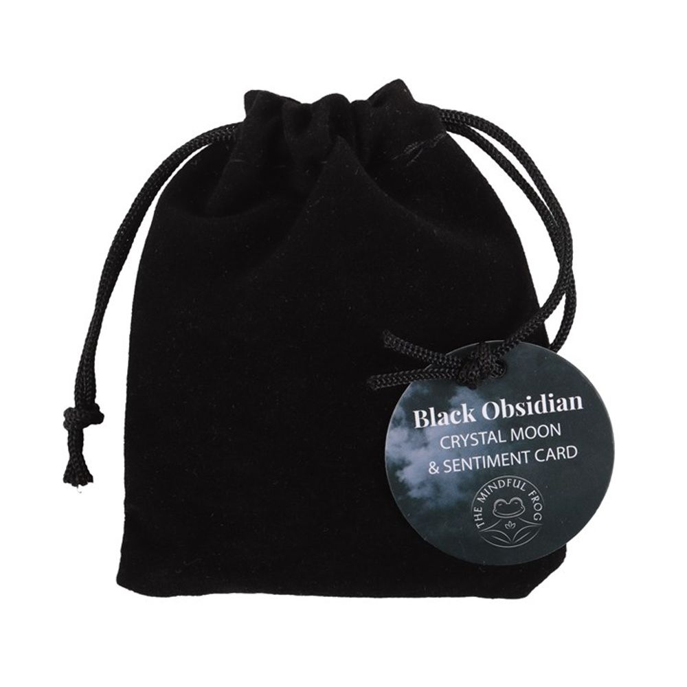 The Darkest Nights Black Obisidian Moon in a Bag