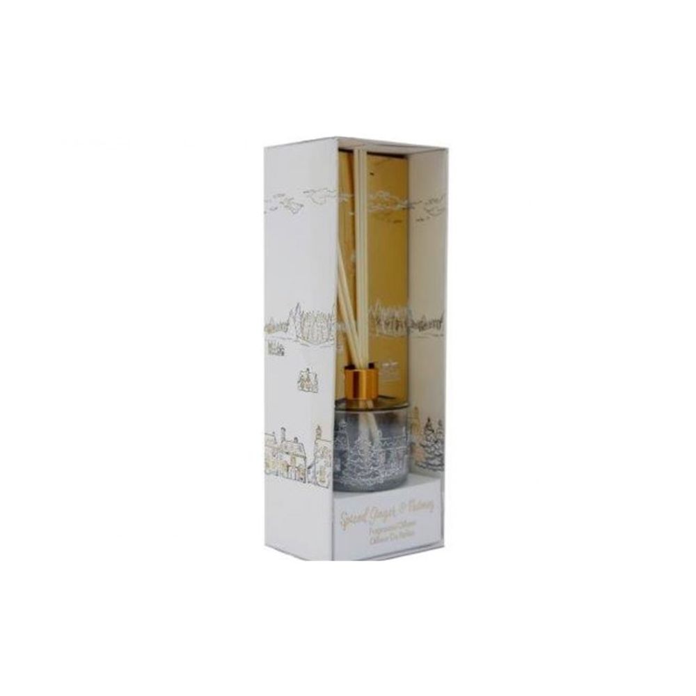 100ml Gold Christmas Village Reed Diffuser