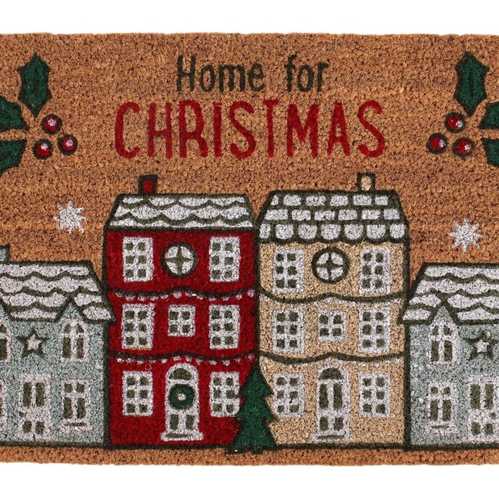 Natural Home For Christmas Doormat