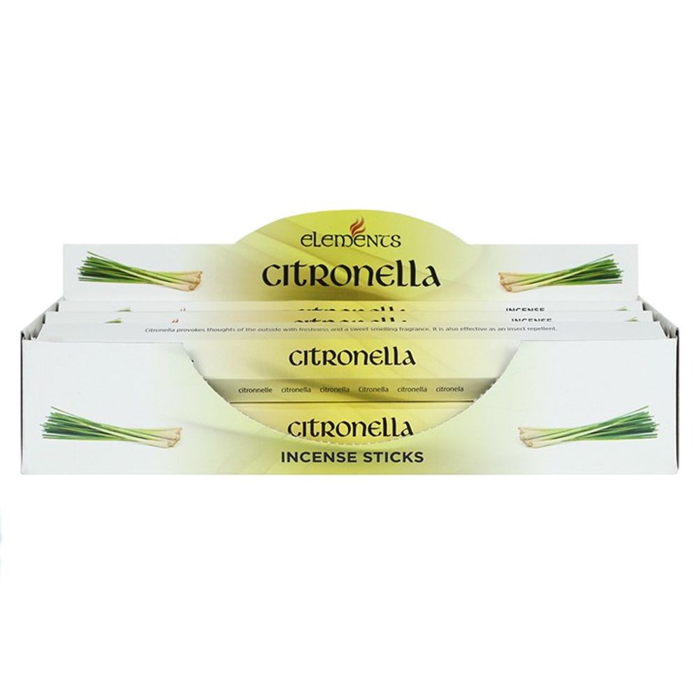 Set of 6 Packets of Elements Citronella Incense Sticks